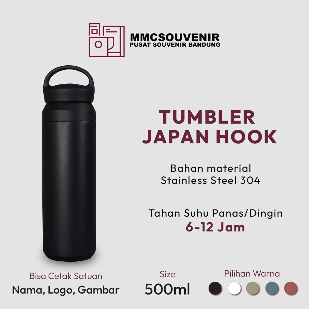 Tumbler Japan Hook custom Bandung - MMC Souvenir