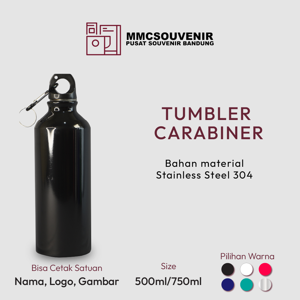 Tumbler Sport Carabiner custom Bandung - MMC Souvenir