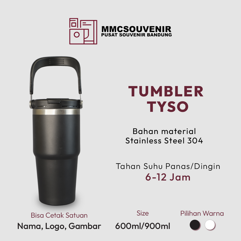 Tumbler Tyiso custom Bandung - MMC Souvenir
